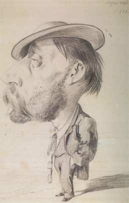 Stefano Ussi caricatura