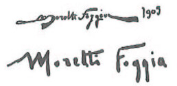 mario moretti foggia firma autografa