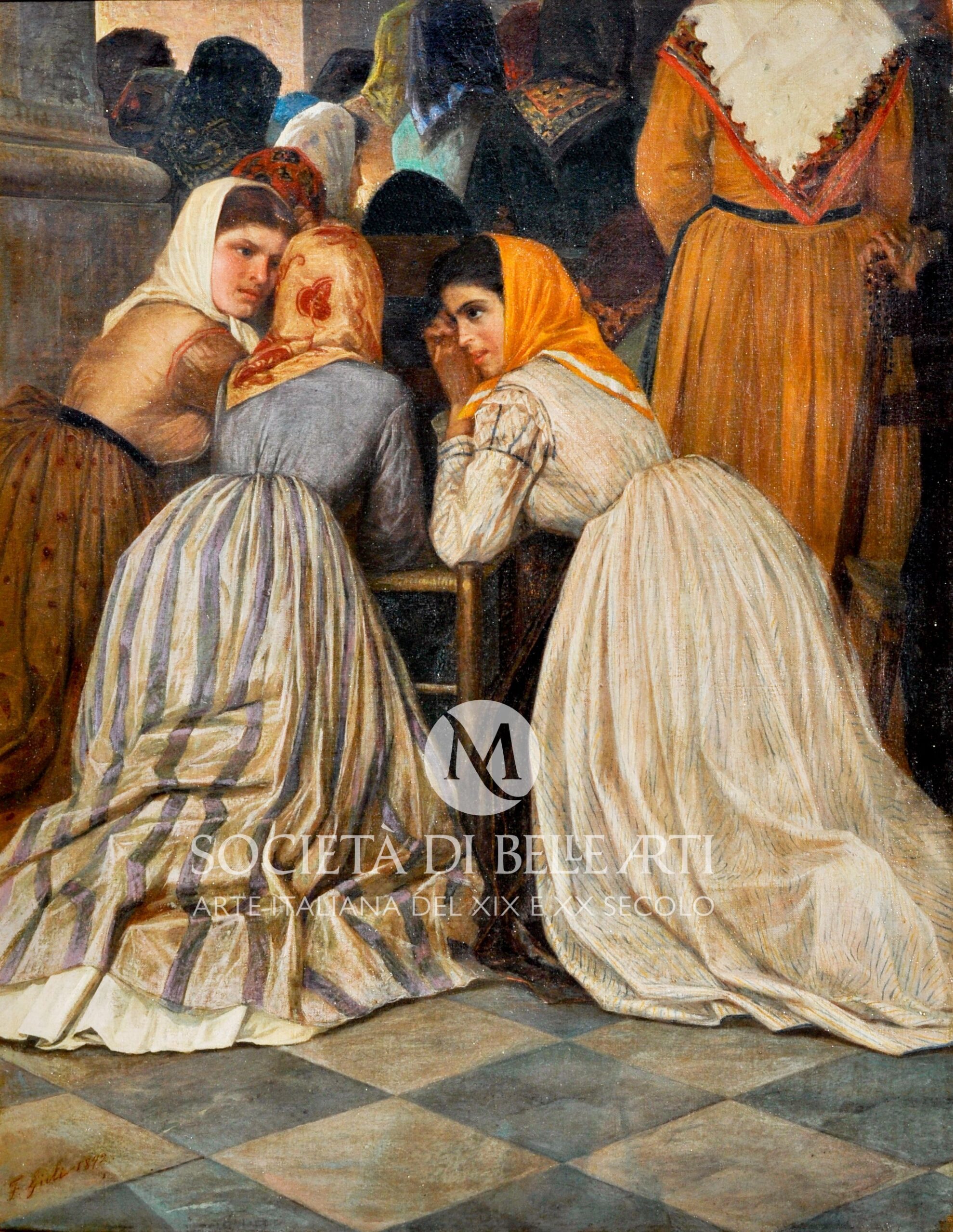 Francesco Gioli dipinti in vendita presso la Società di Belle Arti